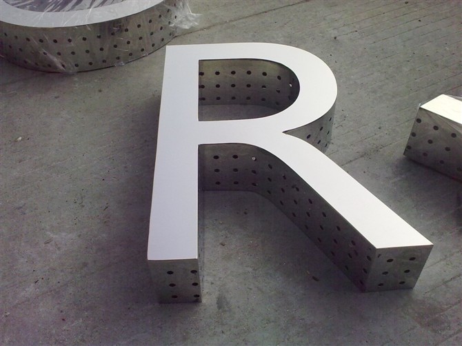 精品网眼不锈钢字
